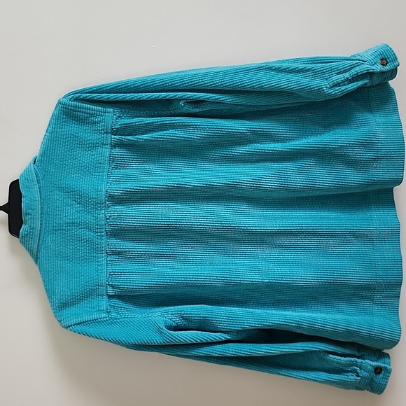 L.L. Bean Women's Turquoise Corduroy Jacket Shacket Medium - Picture 8 of 8